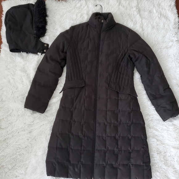 XOXO WOMEN'S WARM QUILTED PUFFER HEAVYWEIGHT HOODED LONG COAT - Picture 10 of 13